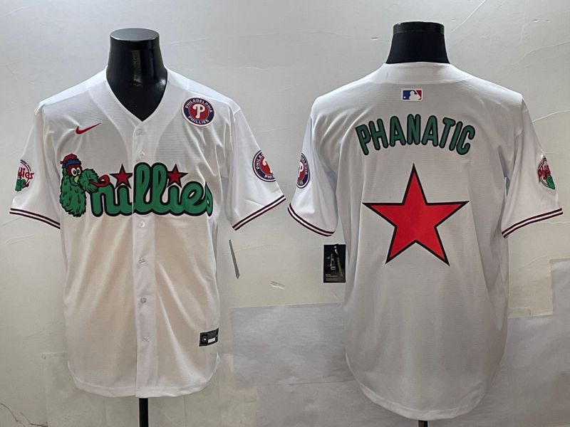Men Philadelphia Phillies Blank White three generations Joint Name 2025 Nike MLB Jersey style 8